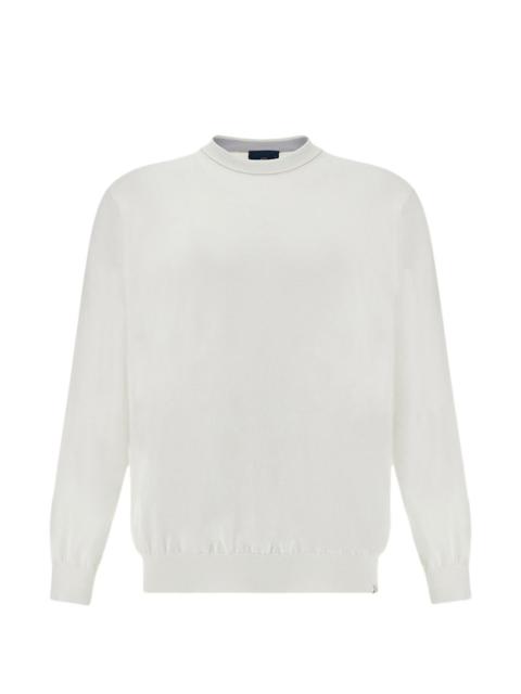 crew-neck cotton sweater