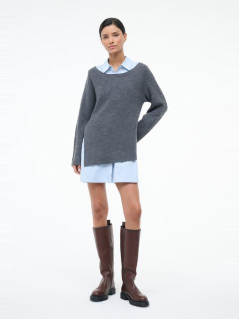 STAUD DANE DRESS CHARCOAL GLACIER