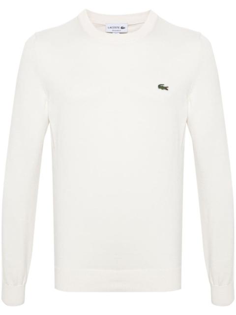 logo-patch ribbed-knit jumper