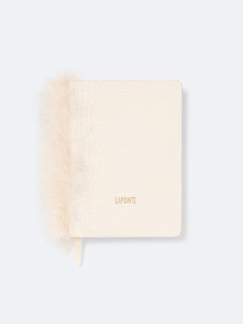 Notebook with Marabou Feathers