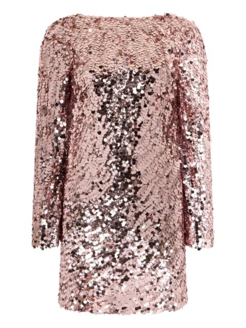 sequin-embellished mini dress
