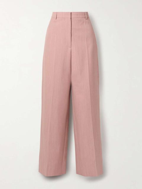 Grain de poudre wool wide-leg pants