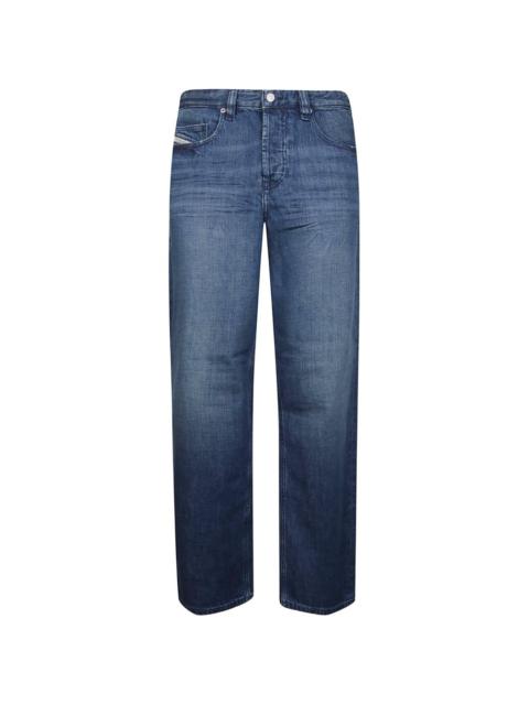 cotton wide-leg jeans