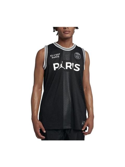 Air Jordan x PSG Ici Cest Paris Jersey 'Black' BQ4207-010