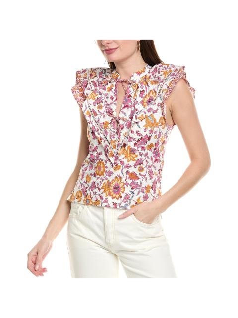 Derek Lam 10 Crosby Najah Ruffle Sleeve Blouse