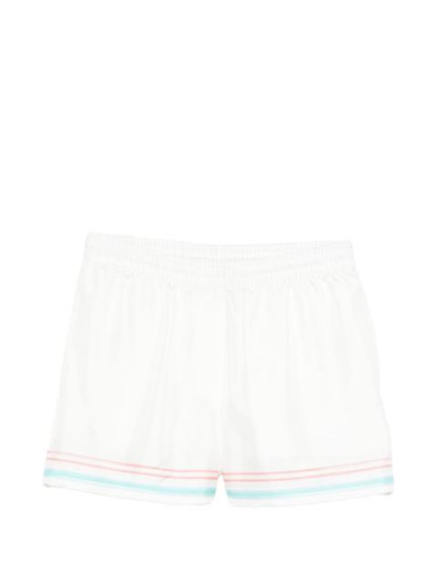 striped-trim shorts