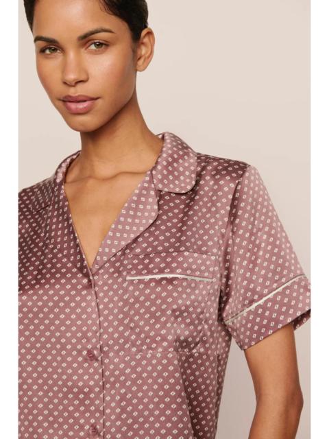 Inez Washable Silk Printed Short PJ Set