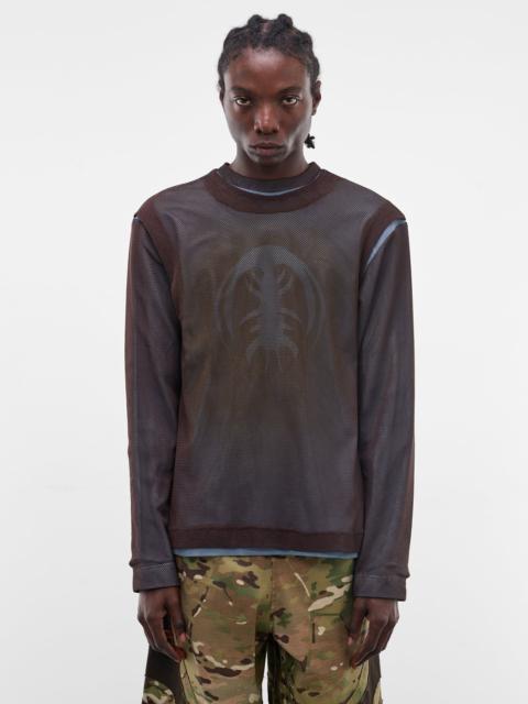 Layered Mesh Graphic Long Sleeve