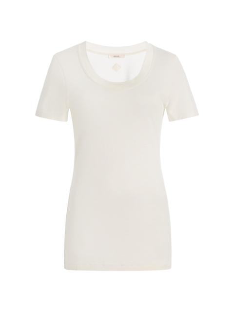 Lia Silk-Cotton T-Shirt ivory