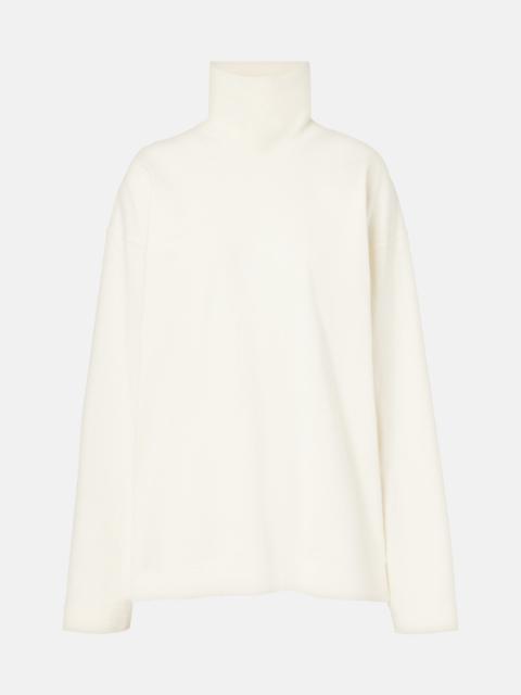 Cotton jersey turtleneck top