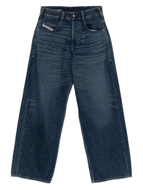 pocket-detail cotton jeans