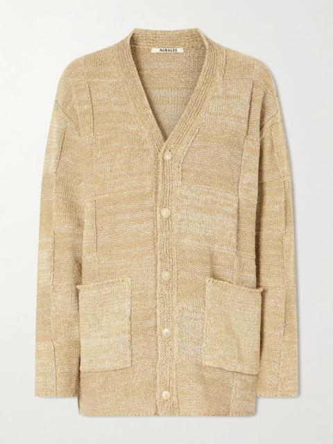 Cotton And Linen-blend Cardigan