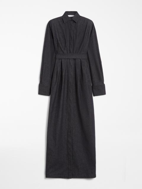 ALLER Denim-effect shirt dress