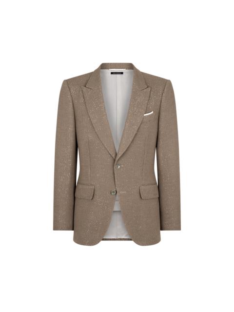 SEQUINED LIGHT BOUCLÈ JACKET