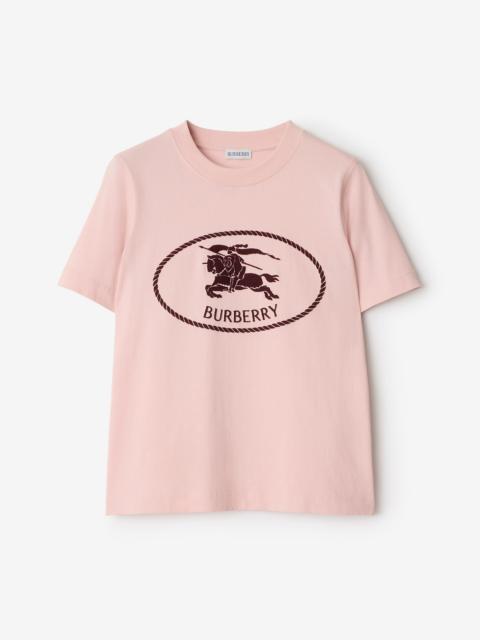 Knight Stamp Cotton T-shirt