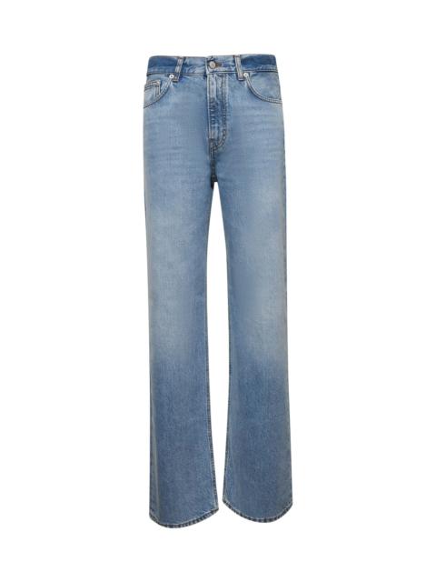 Light blue denim Korea palazzo jeans