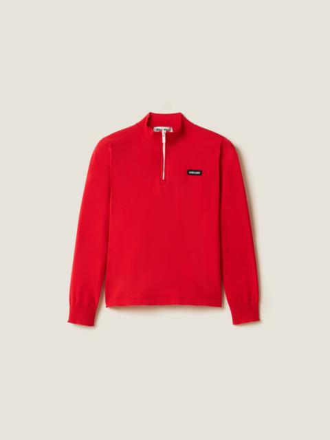 Technical yarn sweater