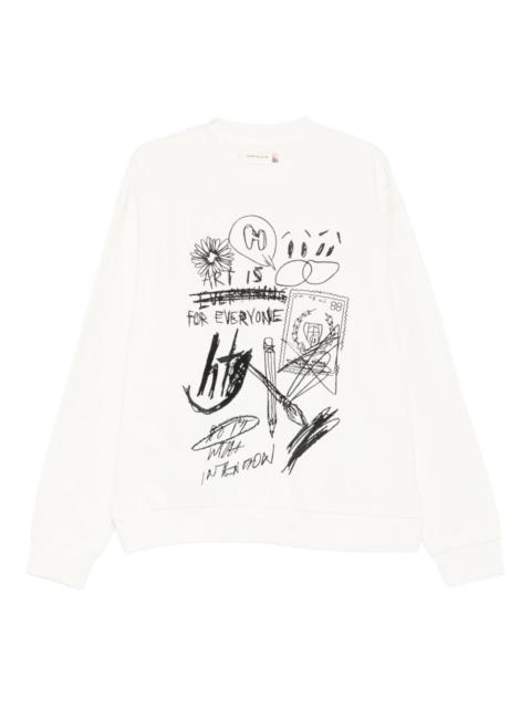 graphic-print sweatshirt