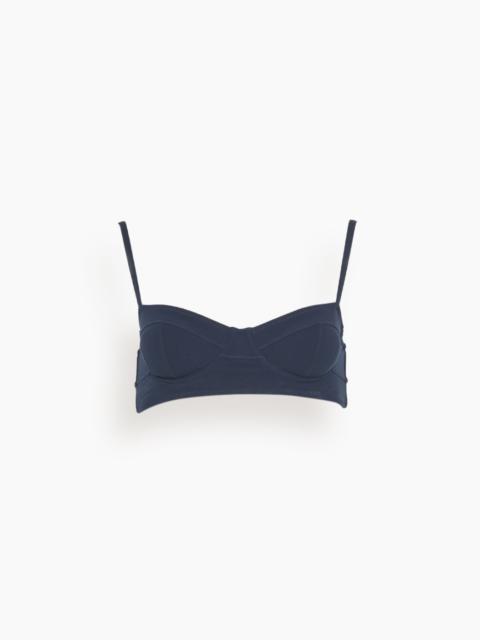 Zahara Bikini Top in Midnight