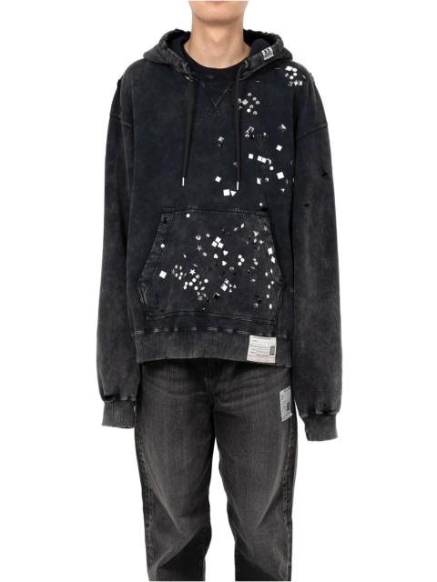 Embellished Bleached Hoodie
