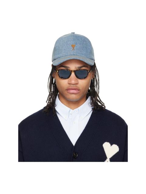 Blue Denim Ami de Coeur Embroidery Cap
