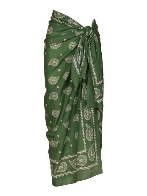 Vibrant Horizons Cotton Pareo green