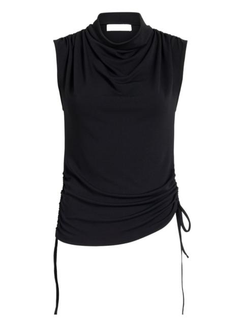 Elna cowl-neck drawstring top