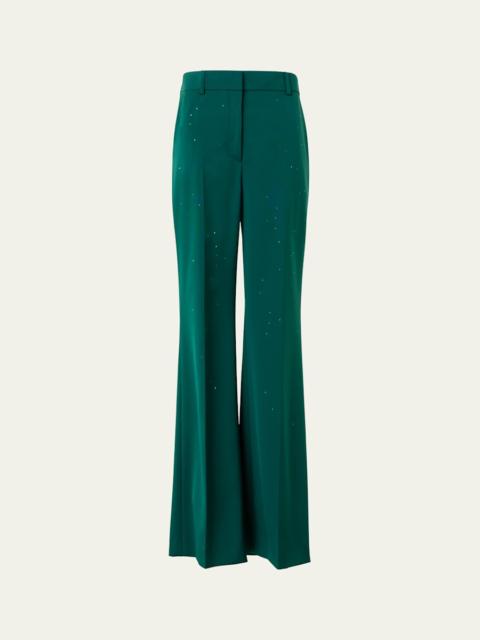 Florine Swarovski Stars Silk Crepe Pants
