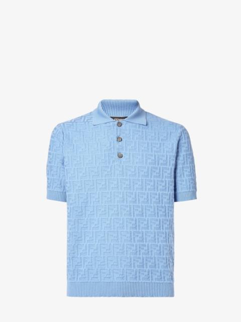 Polo shirt Light blue FF cotton polo shirt