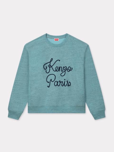 'KENZO Paris Chainstitch' embroidered sweatshirt in cotton