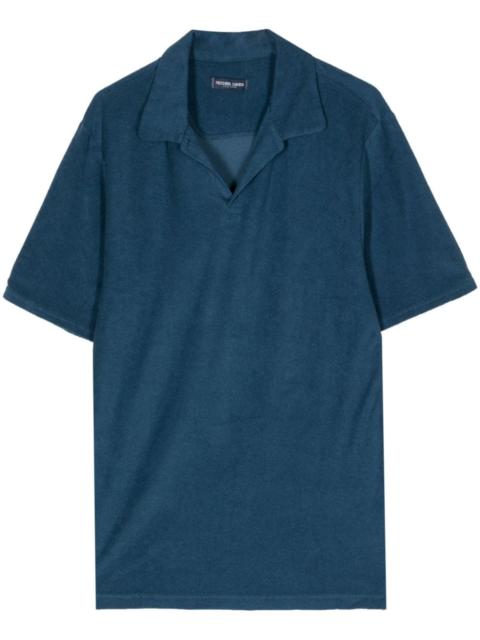 Faustino towelling-finish polo shirt