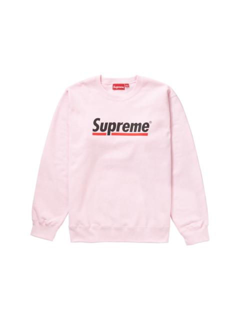 Supreme Underline Crewneck Light Pink Heather