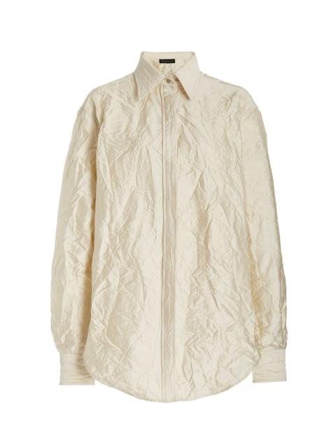 Boyfriend Button-Up Shirt white