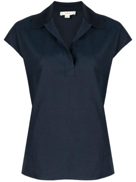 cap-sleeve polo shirt