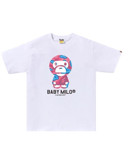 BAPE Liquid Camo Baby Milo Tee 'White/Pink'