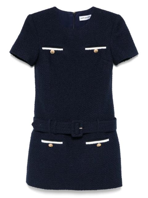 Self Portrait Bouclé Mini Dress