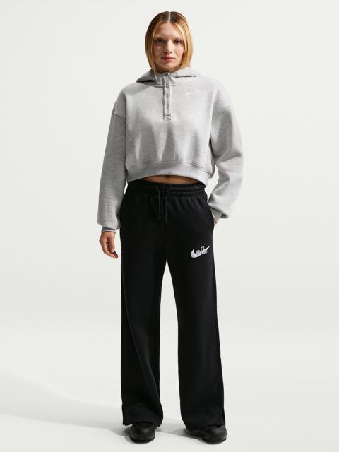 Nike Sportswear Phoenix Fleece Women's High-Waisted Wide-Leg Logo Pants
