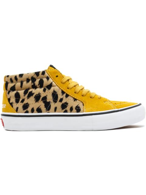 Vans Sk8-Mid Supreme Velvet Leopard Gold