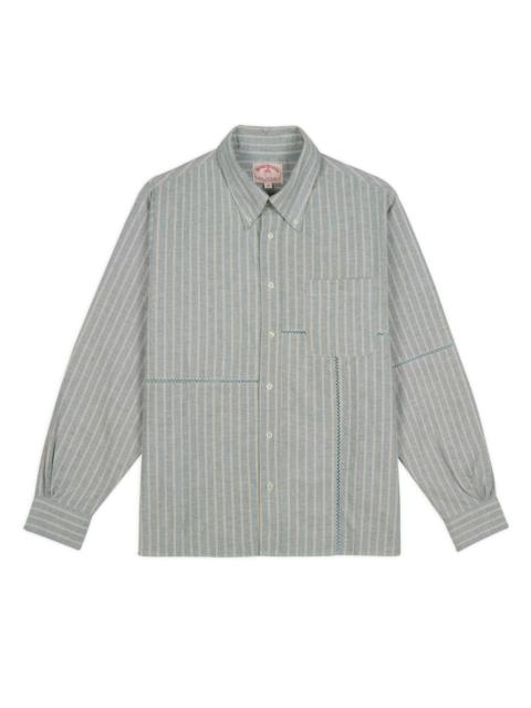 Brooks Brothers California Patchwork Oxford Button Up Shirt - Green