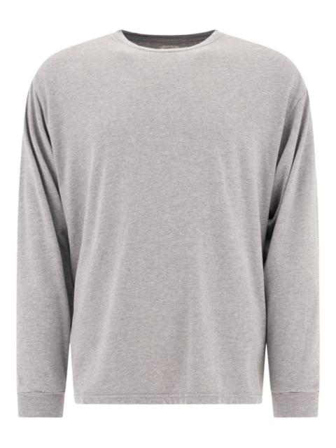long-sleeve ribbed-detail T-shirt