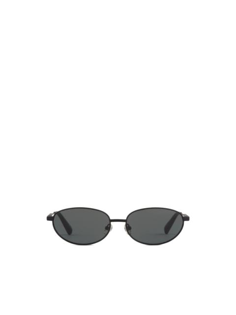 oval-frame sunglasses