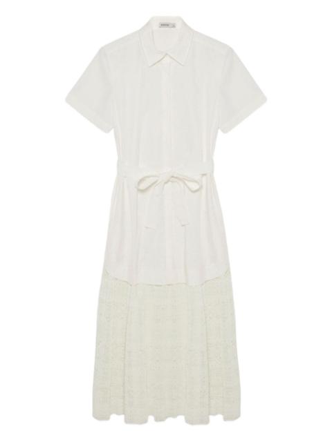 Jenner belted midi shirt dress