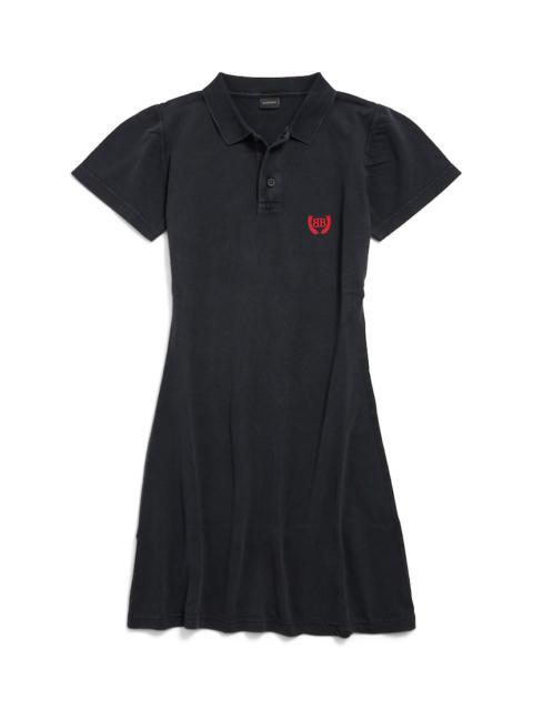 Women's Polo Mini Dress in Black