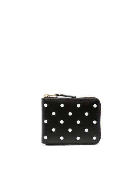polka dot printed wallet