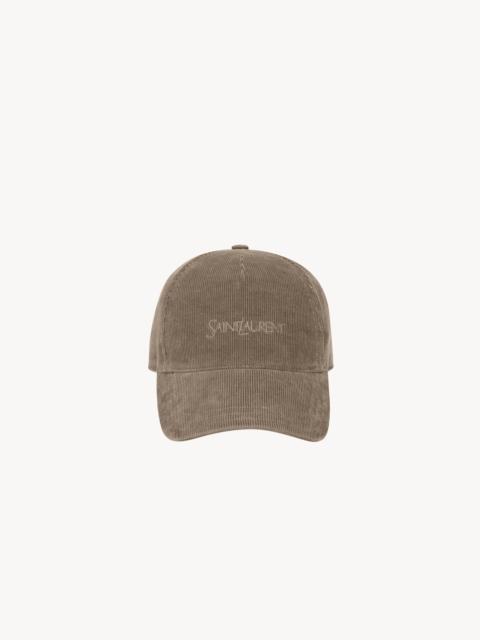 SAINT LAURENT CAP IN CORDUROY