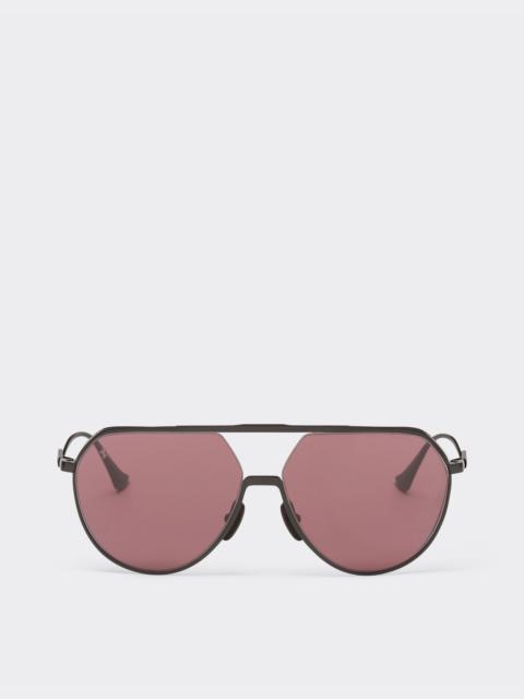 Ferrari sunglasses in matt black titanium with exclusive Contrast Pro™ lenses