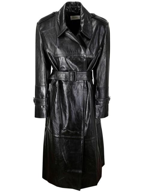 leather trench coat