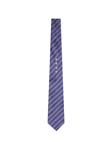 Purple Metal Concho Tie