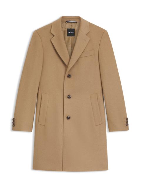REGULAR-FIT WOOL AND CASHMERE COAT