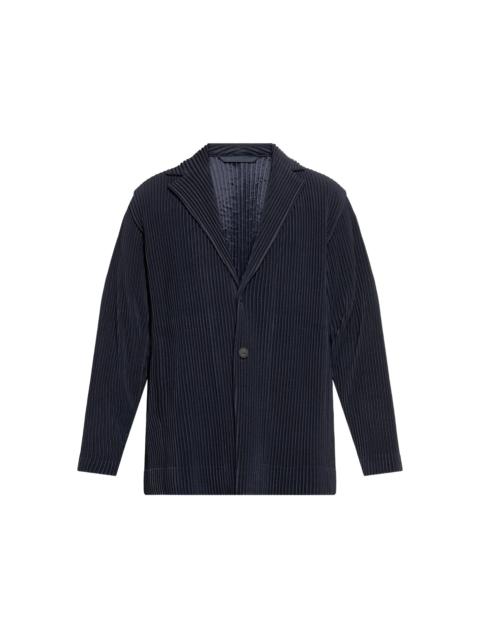 SS25 PLEATED BLAZER - NAVY